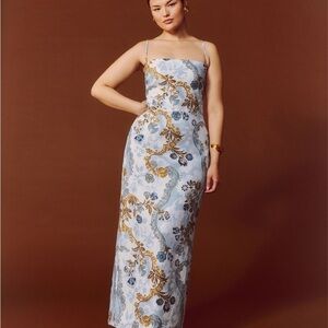New REFORMATION Frankie Linen Dress in Reign Print NWT Wedding Women’s Size 2